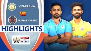 Vijay Hazare Trophy 2025 Semi final - Maharashtra vs Vidarbha Match Full highlights