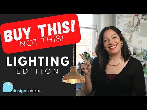 Bad lighting! What NOT to buy! Buy this instead! - Interior Design Tips