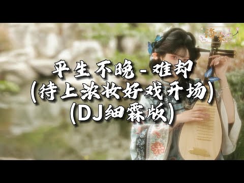 平生不晚 - 难却 (待上浓妆好戏开场)(DJ细霖版)『待上浓 待上浓妆 好戏开场，台上悲欢皆我独吟唱。』【动态歌词MV】