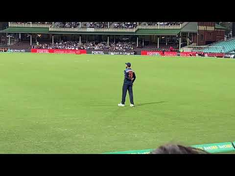 Virat Kohli fielding on the boundary @ SCG and crowd going crazy