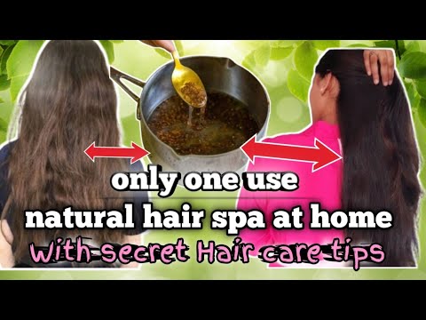 Hair Spa At Home Naturally || Flaxseed Gel For Natural Hair Growth | How To Get Natural Smooth Hair