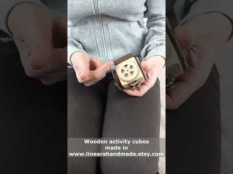 Explore Our Travel Wooden Busy Cube: The Perfect Learning Toy for Toddlers!