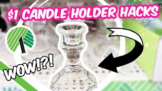 Everyone Will Be Buying $1 Candle Holders for these Incredible DIYS (easy hacks) | KraftsbyKatelyn