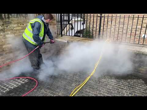 Doff steam cleaning brickwork