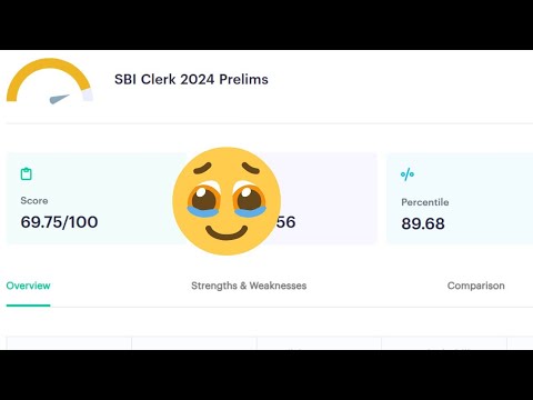 SBI Clerk and PO Free Live Mock Test Updates 🎉 My Scorecard 😳 Must Watch 💥 #sbiclerk2024