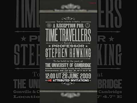 Stephen Hawking's Time Traveler Party!  #shorts #stephenhawking