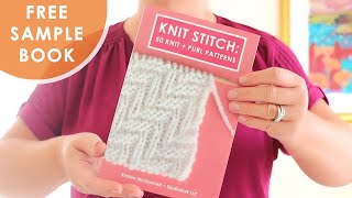 Get Free Sample of My Knit Stitch Pattern Book