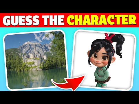 Guess the WRECK IT RALPH Cartoon Characters by ILLUSION! | Squint Your Eyes | Vanellope Von Schweetz