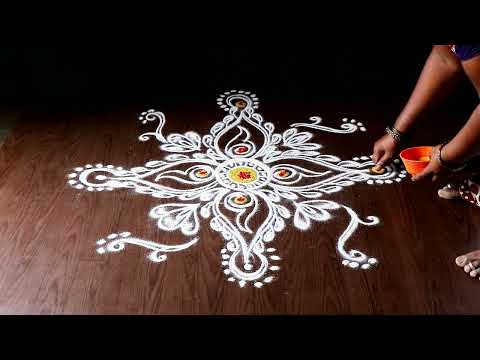 simple daily rangoli designs | rangoli kolam designs | kolam art