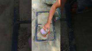 Making Stylish Paver Tiles With Amazing Cement Craft #shorts #diy #crafts #wowskills