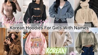 Types of hoodies for girls women with names/Winter hoodies for teenagers/Cozy hoodie sweatshirt name