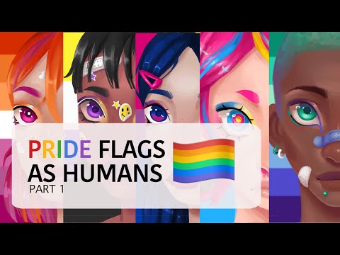 ☆ Drawing PRIDE FLAGS as character portraits ☆ PART 2