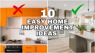 10 AFFORDABLE HOME IMPROVEMENT DIY IDEAS | Cheap DIY Projects