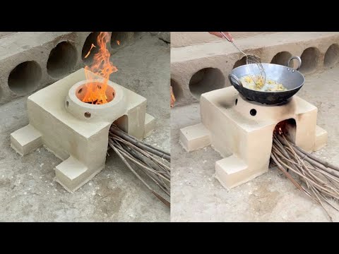 मिट्टी का देशी चूल्हा Desi Mitti Ka Chulha , new firewood stove by village home cooking channel