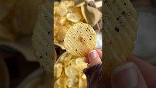 you only need TWO ingredients to make potato chips at home!