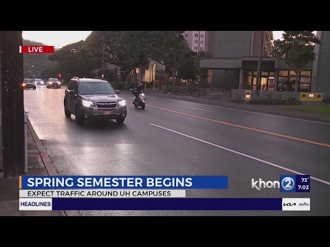 More traffic delays on the way to Manoa as students return to school