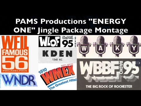 PAMS Productions "ENERGY ONE" Radio Jingle Montage   Mid 1970s