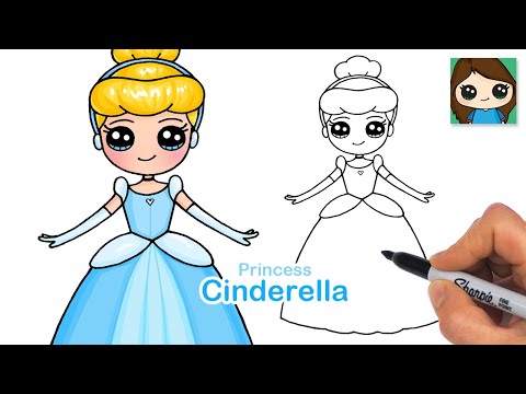 How to Draw Cinderella ✨  Disney Princess (New)