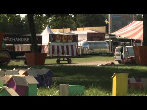 Bird houses at Roskilde Festival