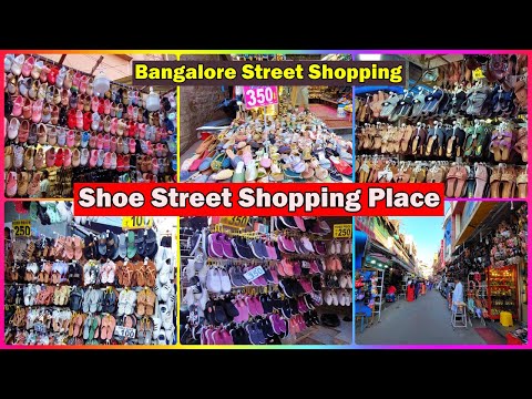 Shoe Street Shopping Bangalore | Street Shopping | Commercial Street | Shivaji Nagar Street Shopping