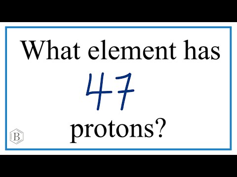 What Element Has 47 Protons?