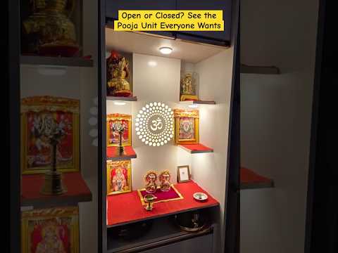 Pooja Room Design Latest | Puja Room DesignCafe #shorts #viral #poojamandir #poojaroomtips