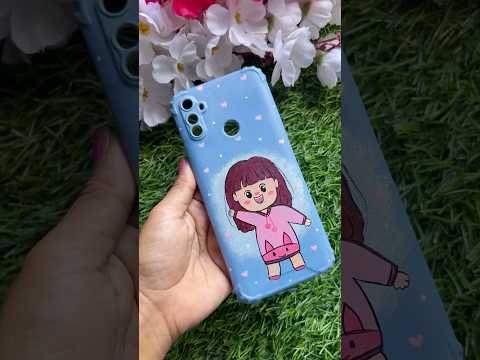 Cute mobile cover painting #reuseidea #coverpainting #diy #shorts #trending