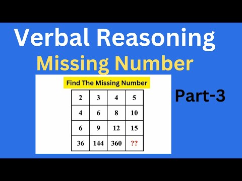 Reasoning | Missing Number | Part-3 | Concept and PYQs