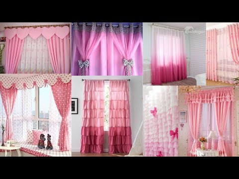 pretty pink curtains designs|| pink color designs|| make your rooms beautiful