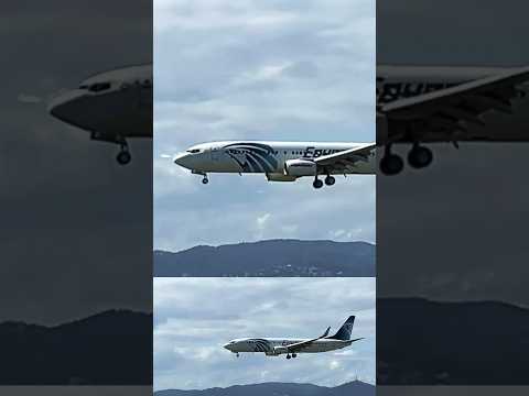 Egypt Air aterrizando Barcelona #youtubeshorts #remix #planespotting #shorts #short #live #aviation