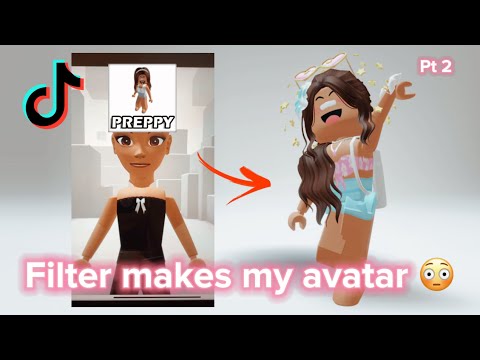 TIKTOK FILTER MAKES MY AVATAR 😳😱🥳 *PART 2*