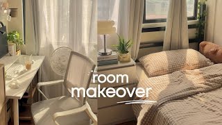 small room makeover 📁 🎧 |  cozy space, room decor, temu haul, pintrest inspired, and room tour