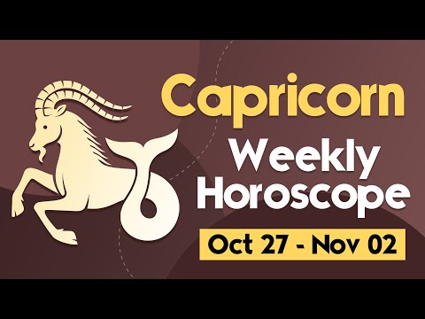 Capricorn Weekly Horoscope: October 27 to November 02, 2024