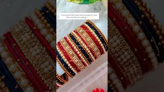 Customized Bridal Bangles for Lehenga #mayavenbaboutique #bridalbangles