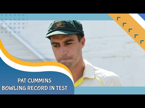 Pat Cummins bowling record in test career || #patcummins  #india #wtcfinal #test #cummins #aus