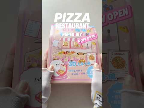 Cook a Paper Pizza with me 🍕  DIY Paper Pizza Restaurant | ASMR #shorts #cooking #pizza #diy