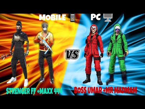 2 mobile Vs 2 pc players#nonstopgaming #youtube #maxxfamily #notaxid