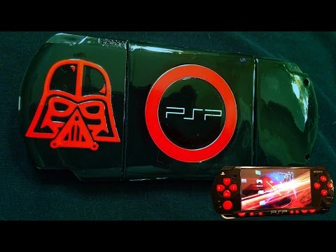 CUSTOM BLACK AND RED DARTH VADER EDITION PSP 2000