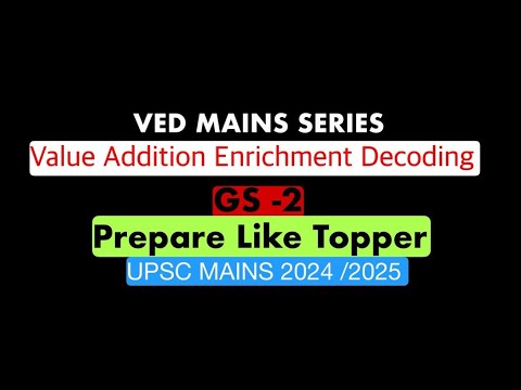 UPSC Mains 2024: GS2 Guide: Strategy, Sources, and Tips || Lecture - 03|| VED MAINS Series.