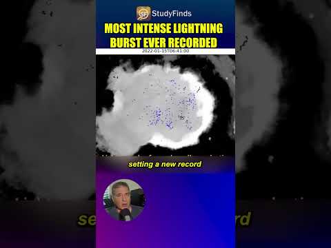 Most intense lightning burst ever recorded