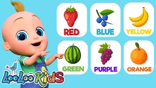 Learn Colors and Fruits (Official Video) - S4EP20 Dance Along | LooLoo Kids Songs for Kids