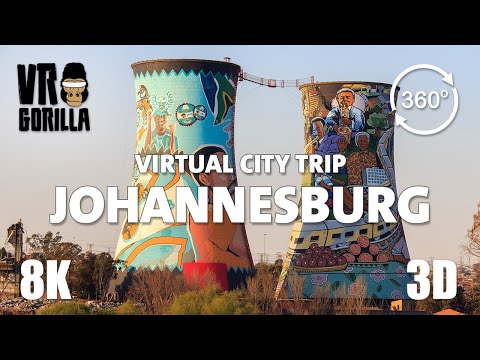 Guided VR Tour of Johannesburg, South Africa(short) - Virtual City Trip -  8K 360 3D