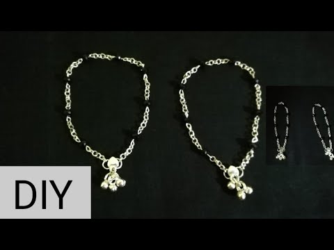 Make a Anklets with Crystal Jewellery Making || [DIY] || Wayanadan Recipe