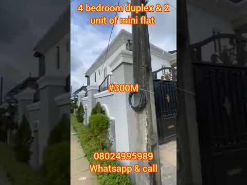 4 bedroom duplex for sale with 2 unit of mini flat for #200M at Ajao estate