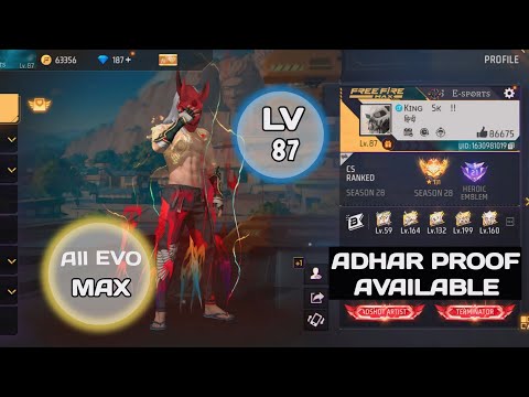 Free Fire id Sell Low Price 😱💸|| FF id Sell 🛒Low Price ma id🤯💸|| All Evo Max || Trusted id Seller💯