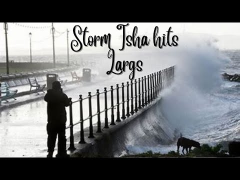 I take a walk along Largs promenade after storm isha hits the Scottish coast