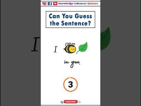 Can you Guess the Sentence? #brainteaser #braintest #intelligencetest #iq #iqtest #shorts