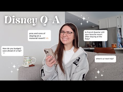 DISNEY Q&A ✨🏰 recent Disney World trip, Polynesian Resort thoughts, monorail vs skyliner, next trip!