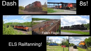 30 minutes of Minnesota Iron Range Action! (Dash 8s! Fallen Flags! ELS action!)