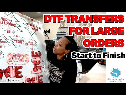 DTF TRANSFERS MADE EASY | HOW TO MAKE ORDER & PRESS GANG SHEETS IN SILHOUETTE STUDIO |